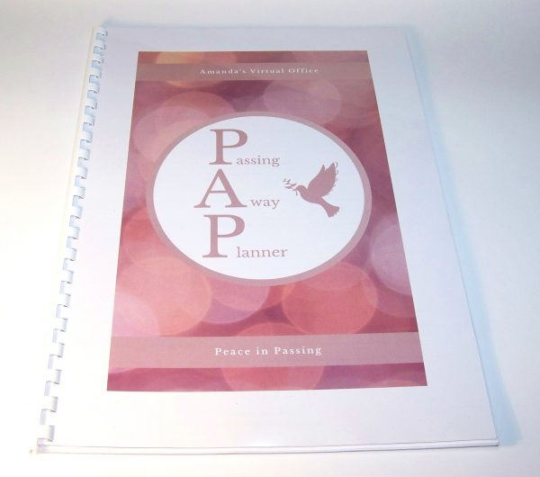 Passing Away Planner Front